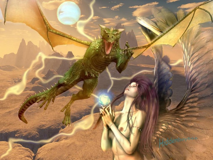 Wallpapers Fantasy and Science Fiction Angels spirit imploration