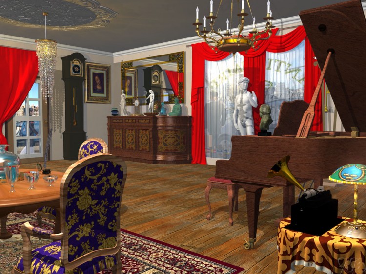 Fonds d'cran Art - Numrique 3D - Vue D'esprit Antiquaire Shop