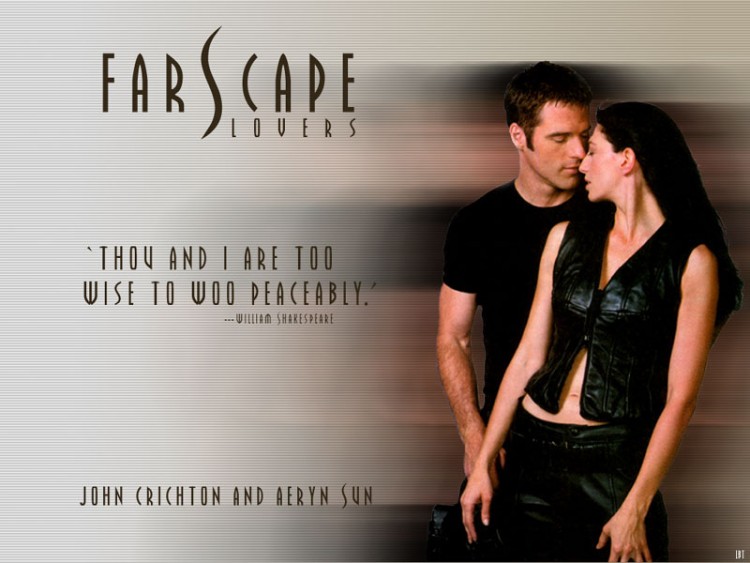 Wallpapers TV Soaps Farscape Aeryn & John