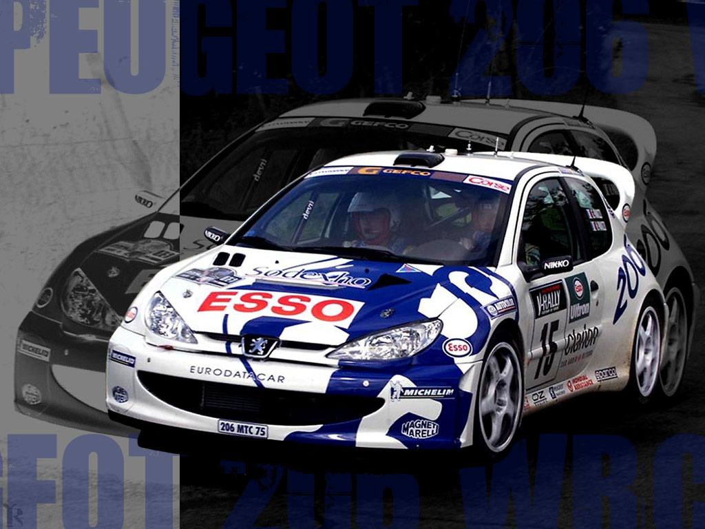 Fonds d'cran Voitures Peugeot 206 wrc 2