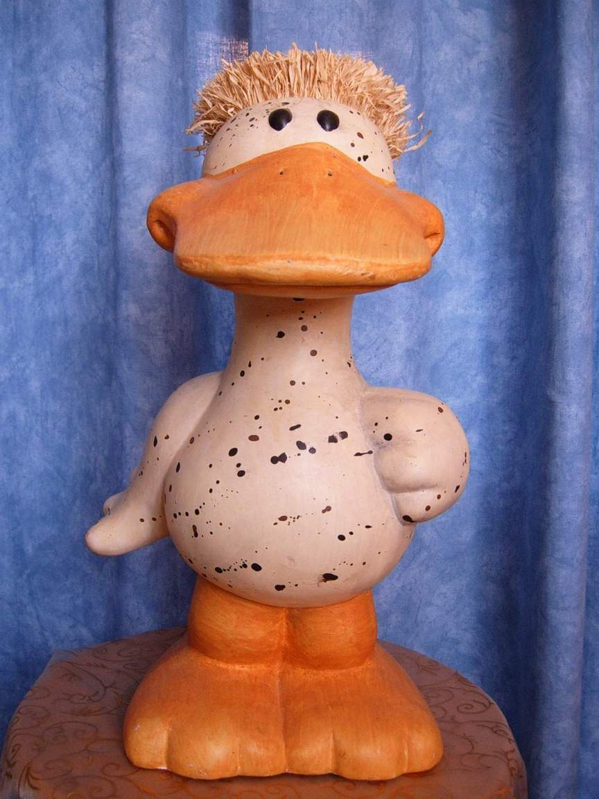 Fonds d'cran Objets Statuettes - Sculptures Drle de Canard