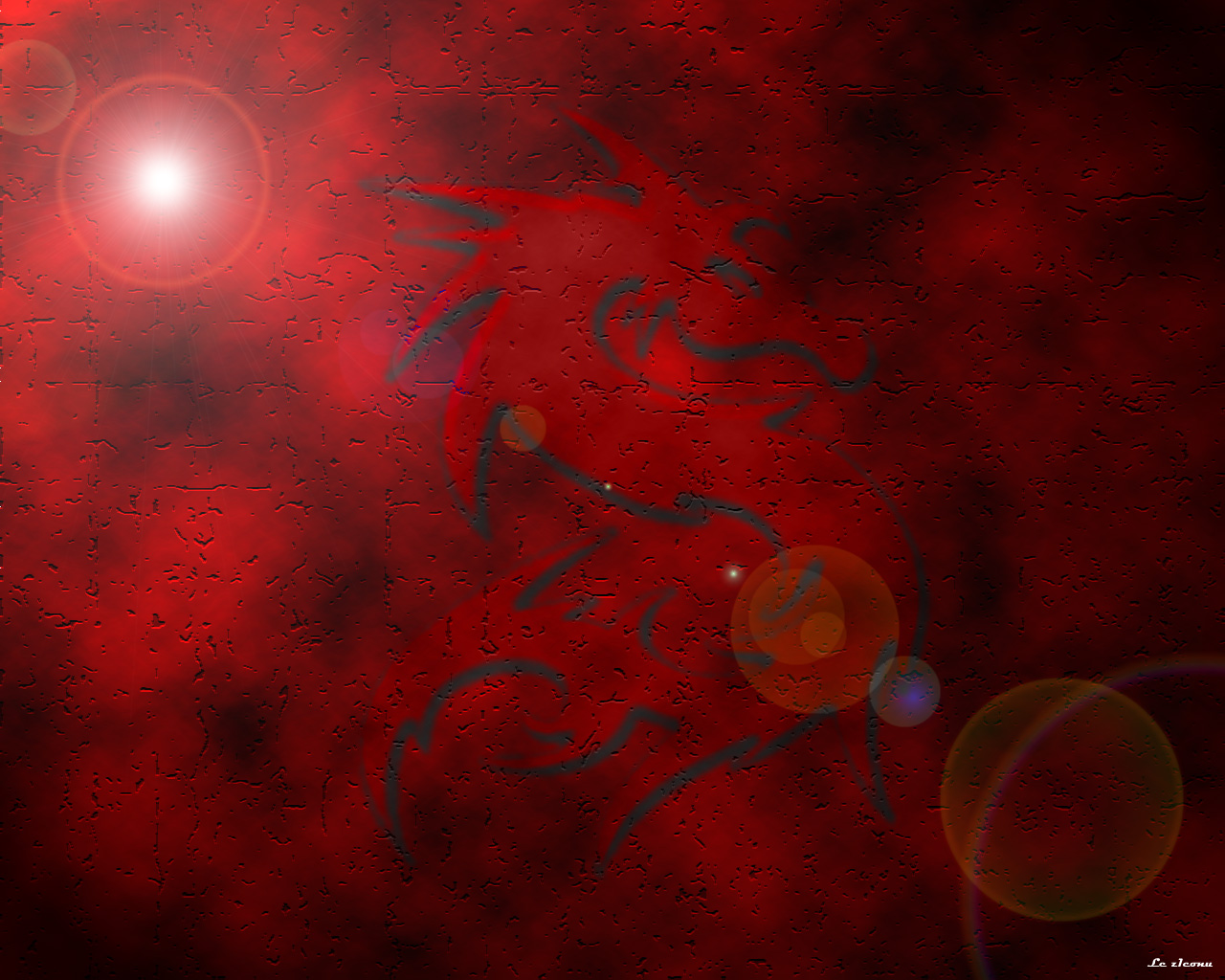 Wallpapers Digital Art Style Tribal Dragon