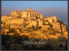 Wallpapers Trips : Europ Gordes en hiver...