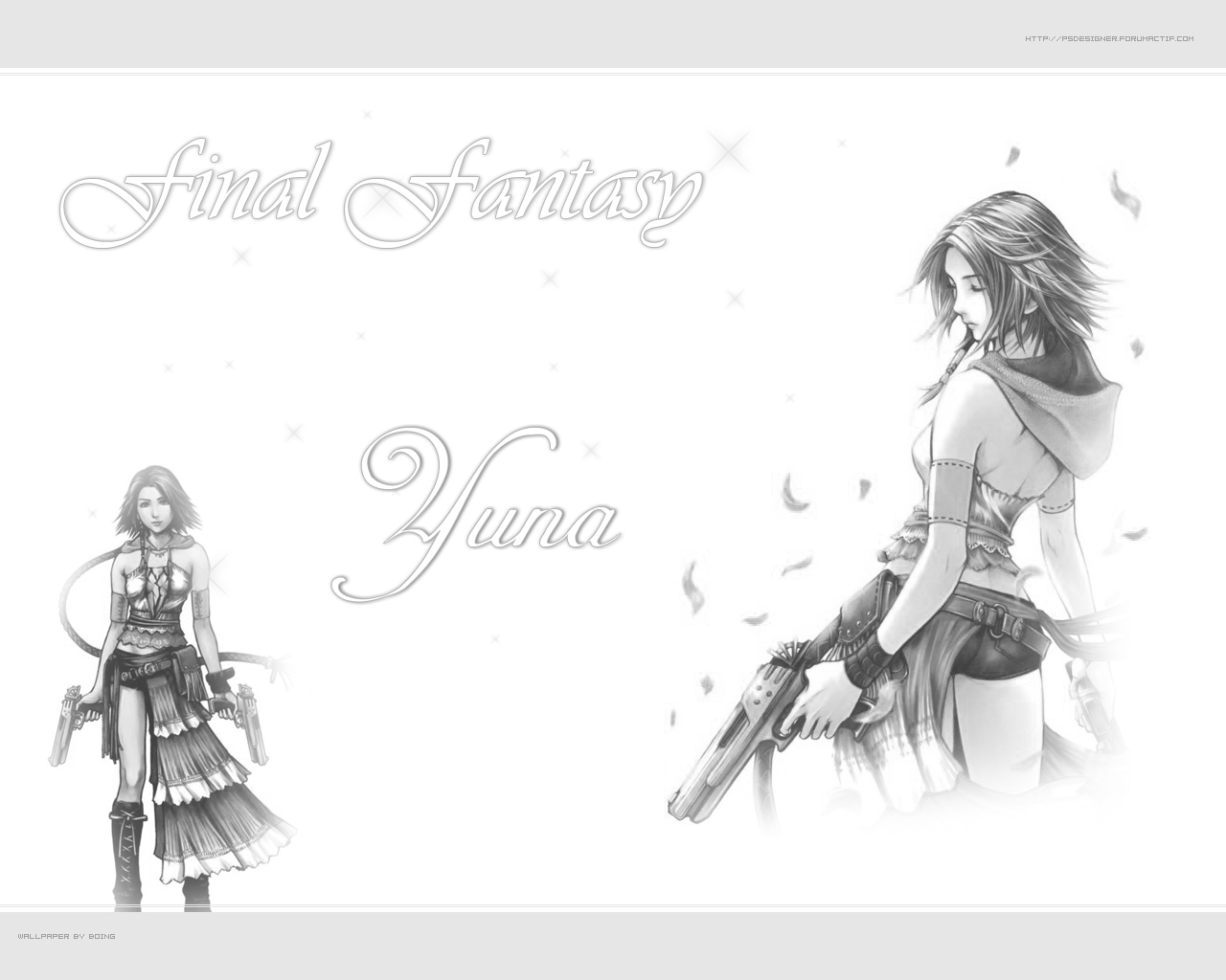 Wallpapers Video Games Final Fantasy X-2 Yuna G&W