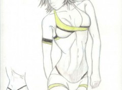 Wallpapers Art - Pencil maillot de bain