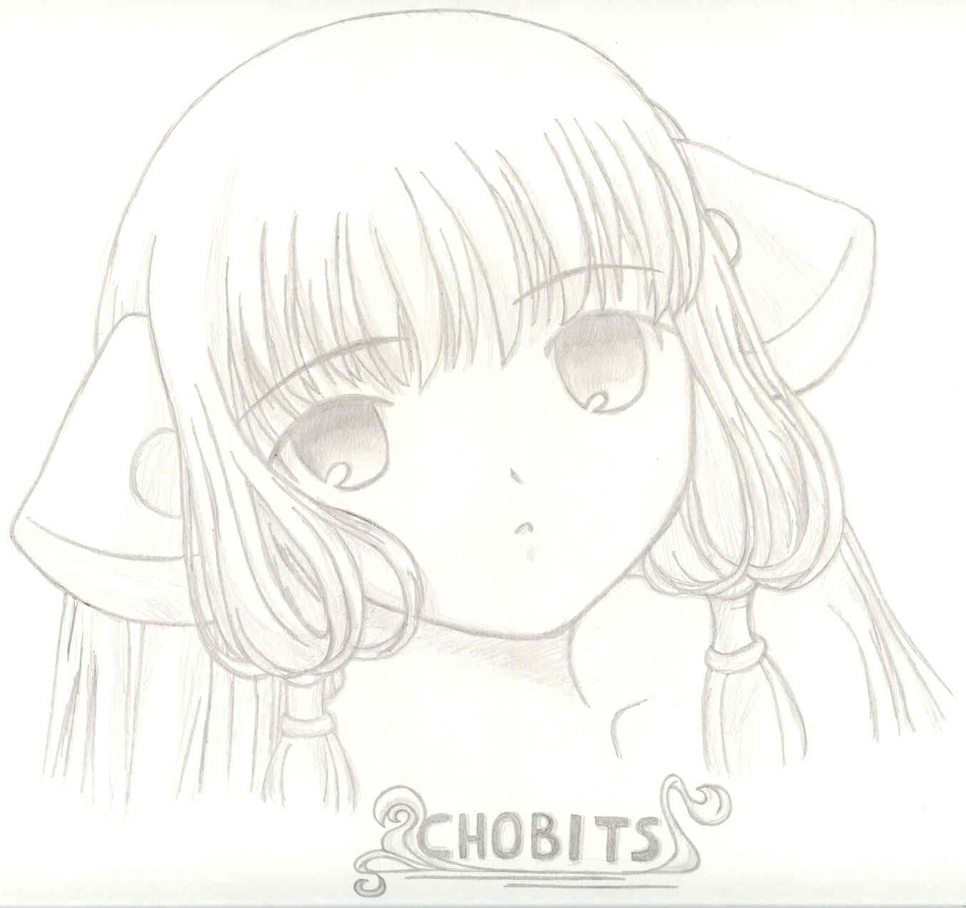 Wallpapers Art - Pencil Manga - Chobits chobits