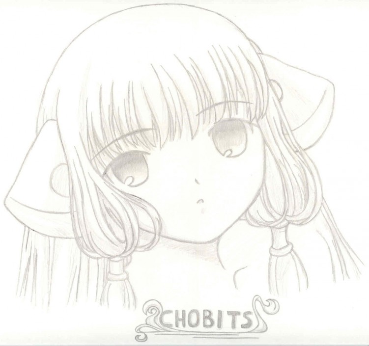 Wallpapers Art - Pencil Manga - Chobits chobits