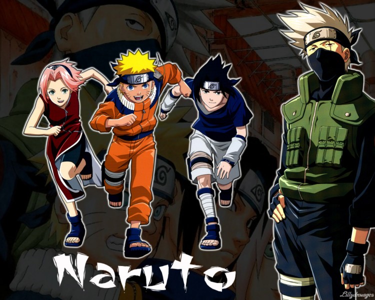 Fonds d'cran Manga Naruto Equipe Kakashi