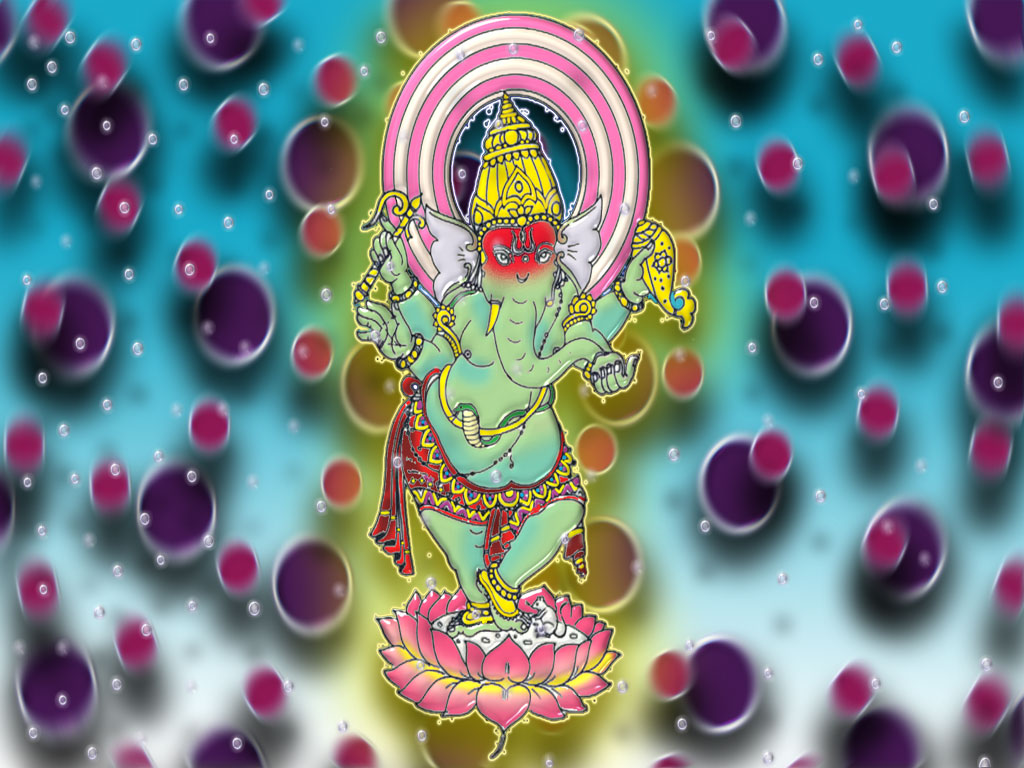 Wallpapers Digital Art Abstract ganesh bulles