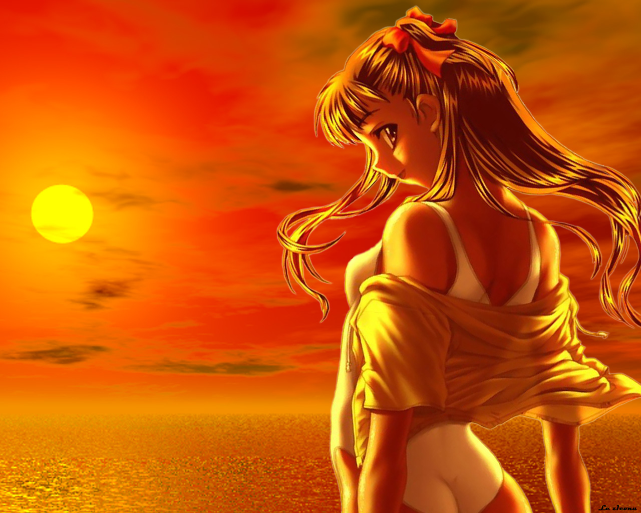 Wallpapers Manga Miscellaneous Coucher de soleil