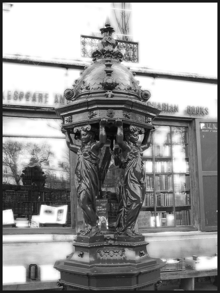 Wallpapers Constructions and architecture Fountains - Water Jets Fontaine Wallace librairie Shespeare