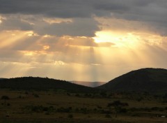 Wallpapers Nature la nuit tombe sur massai mara