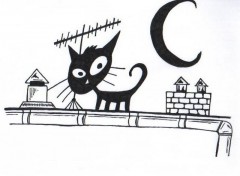 Wallpapers Art - Pencil Le Chat Noir