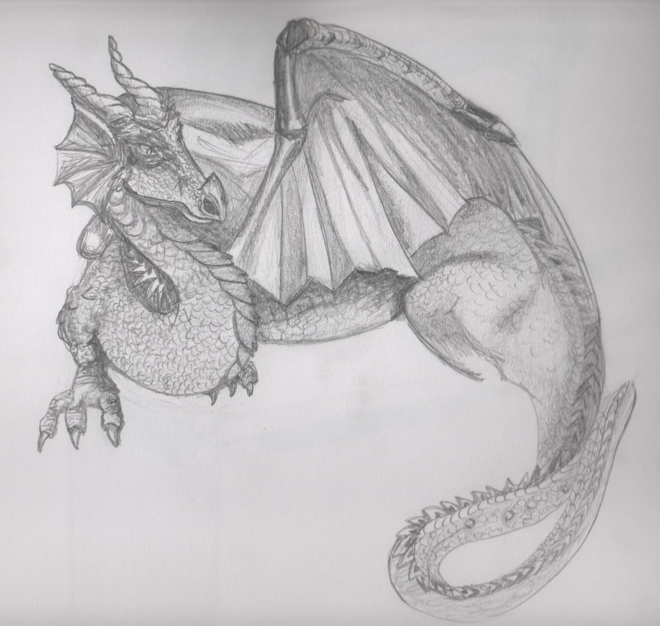 Fonds d'cran Art - Crayon Fantasy - Dragons dragon jny