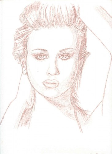 Wallpapers Art - Pencil Portraits Scarlett Johansson