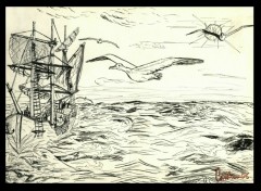 Wallpapers Art - Pencil L'albatros 1/3