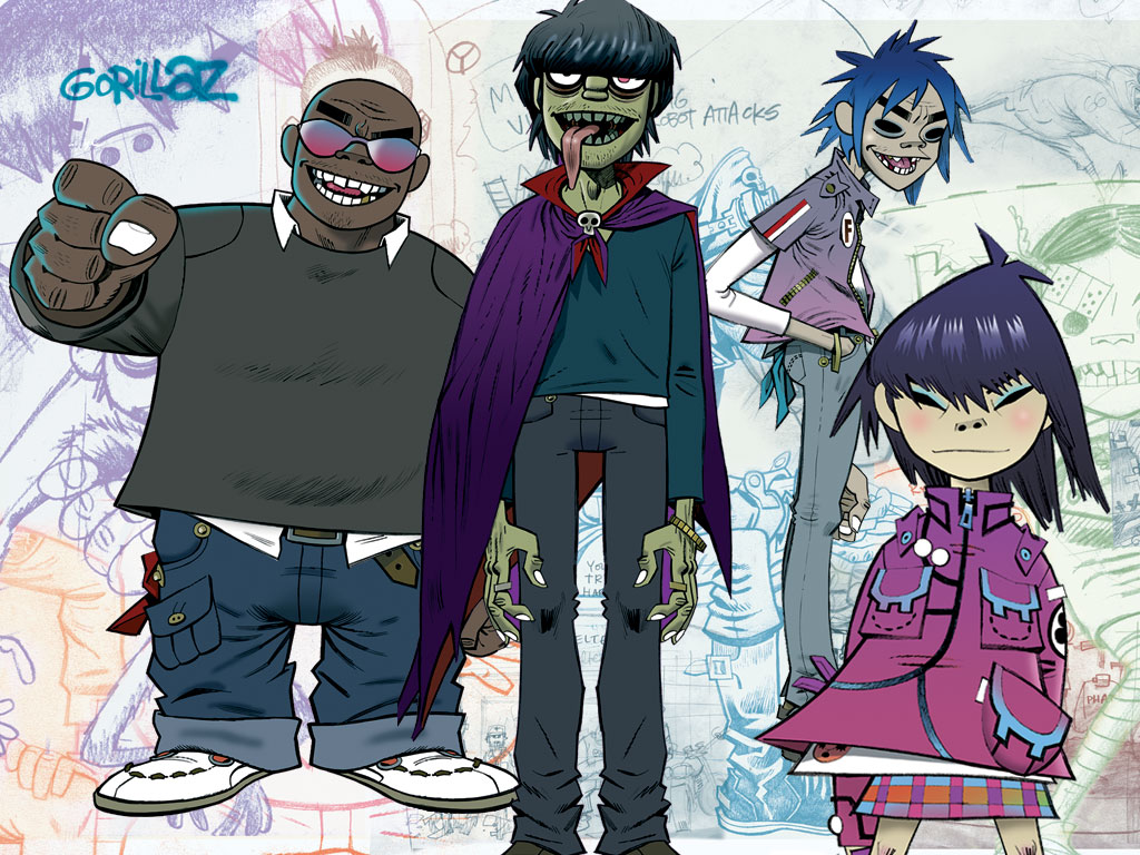 Fonds d'cran Musique Gorillaz 