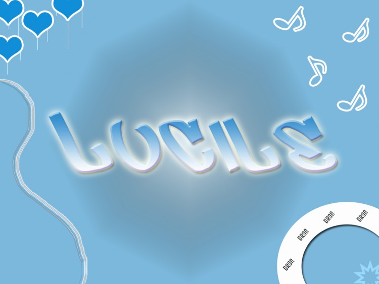 Wallpapers Digital Art Names - Nicknames Lucile by dron