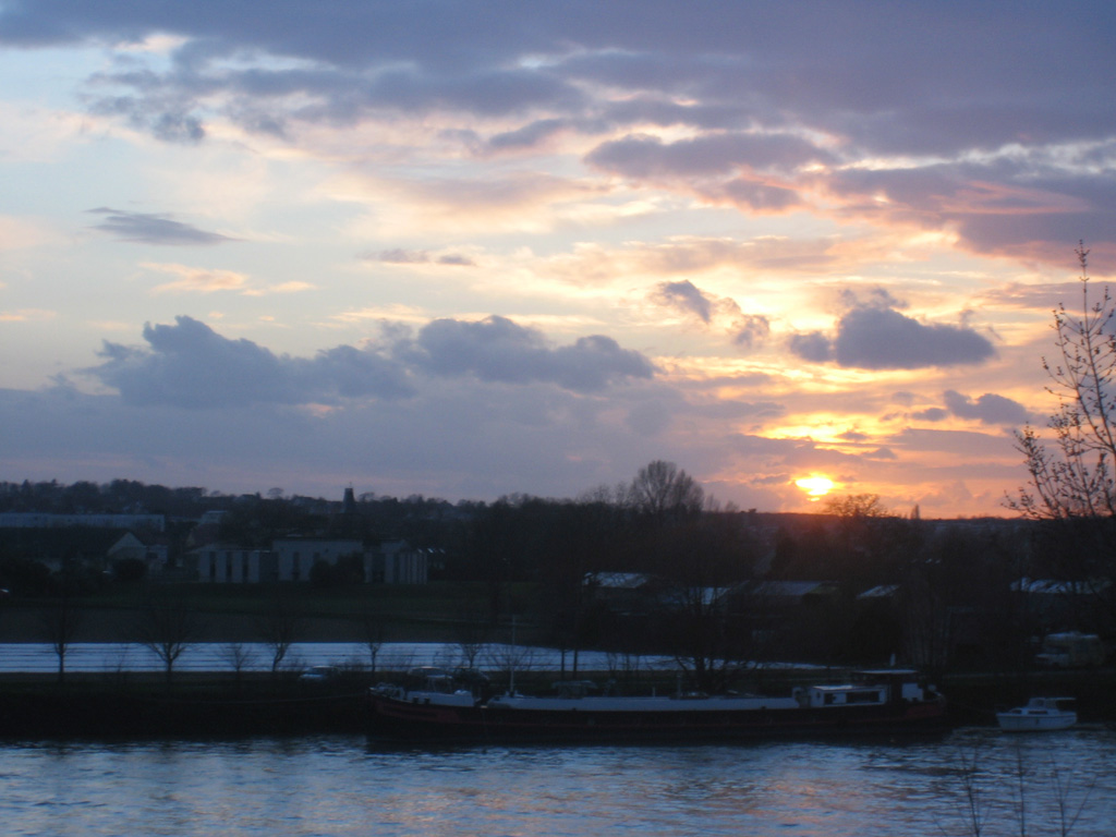 Fonds d'cran Nature Couchers et levers de Soleil Coucher de soleil sur seine!!