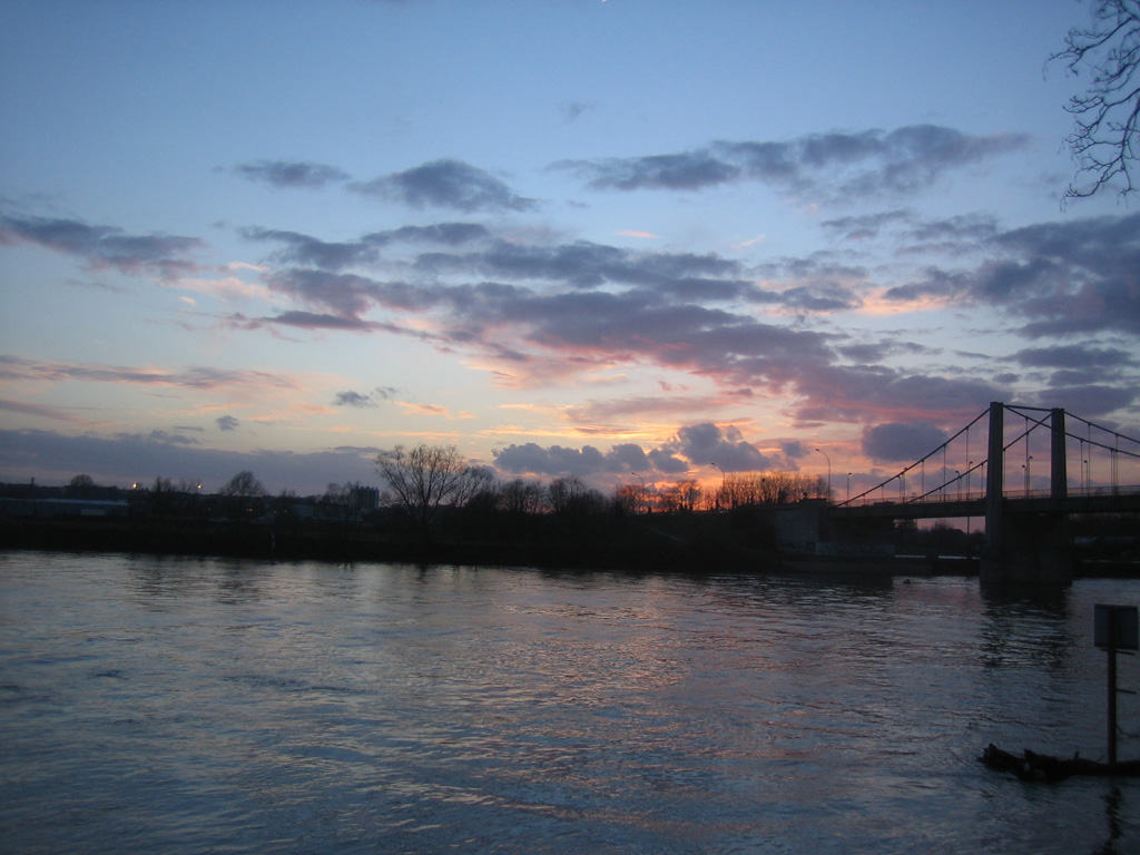 Fonds d'cran Nature Couchers et levers de Soleil Coucher de soleil sur pont!!