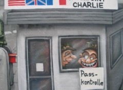 Fonds d'cran Art - Peinture Check point Charlie