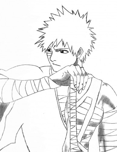 Fonds d'cran Art - Crayon Manga - Bleach dessin ichigo