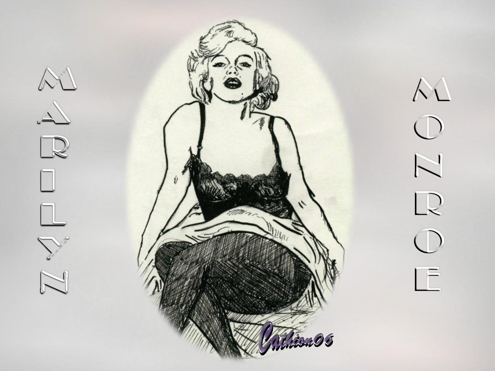 Fonds d'cran Art - Numrique Cinma Marilyn Monroe