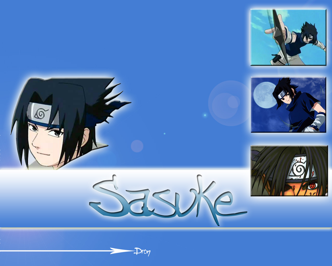 Wallpapers Manga Naruto Sasuke drOnE