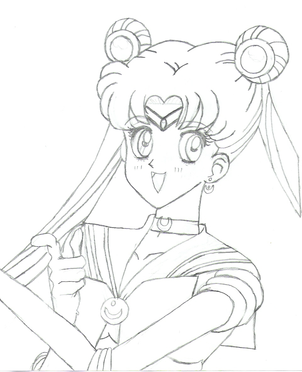 Fonds d'cran Art - Crayon Manga - Sailor Moon Sailor Moon