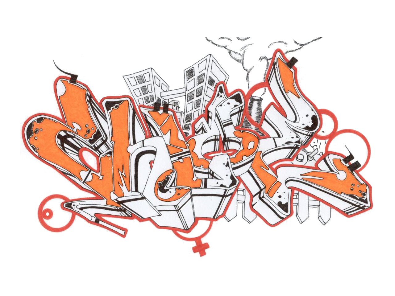 Fonds d'cran Art - Numrique Graffitis - Typographie Chlo