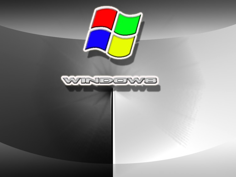 Fonds d'cran Informatique Windows XP Black Or White...