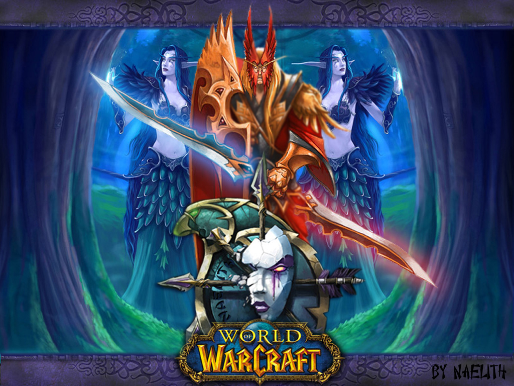 Fonds d'cran Jeux Vido World of Warcraft Spirit Breaker et elfes de la nuit