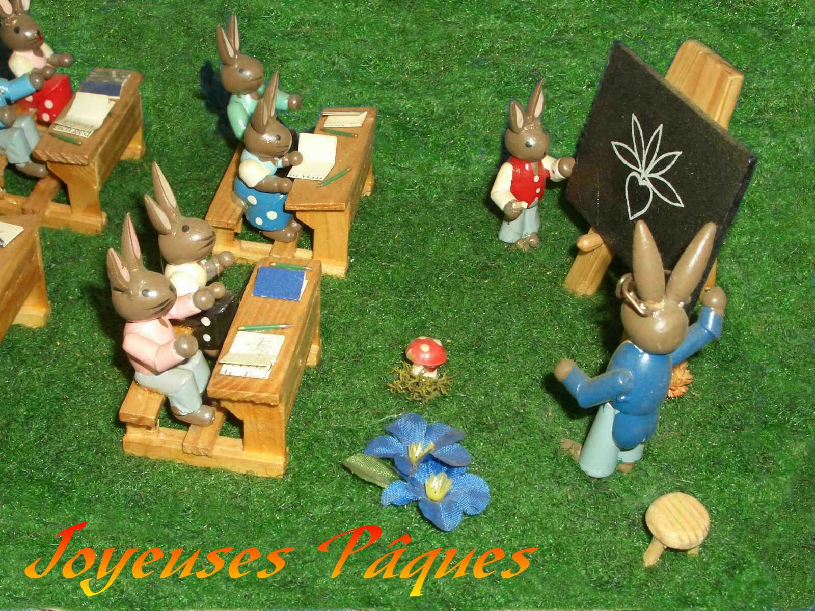 Wallpapers Objects Wood L'cole des lapins