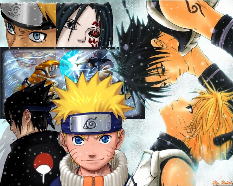 Fonds d'cran Manga Naruto naruto et sasuke