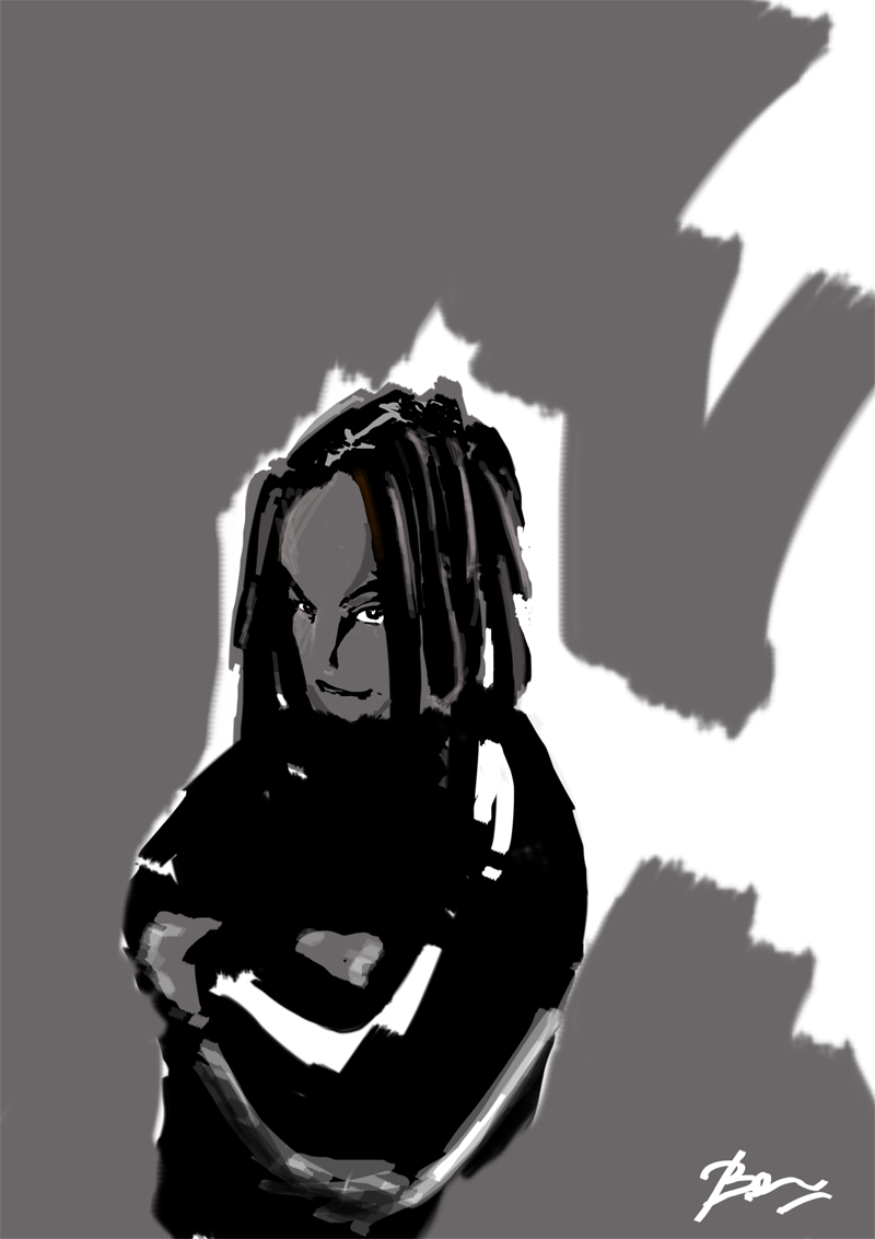 Wallpapers Digital Art Characters rasta speed painting