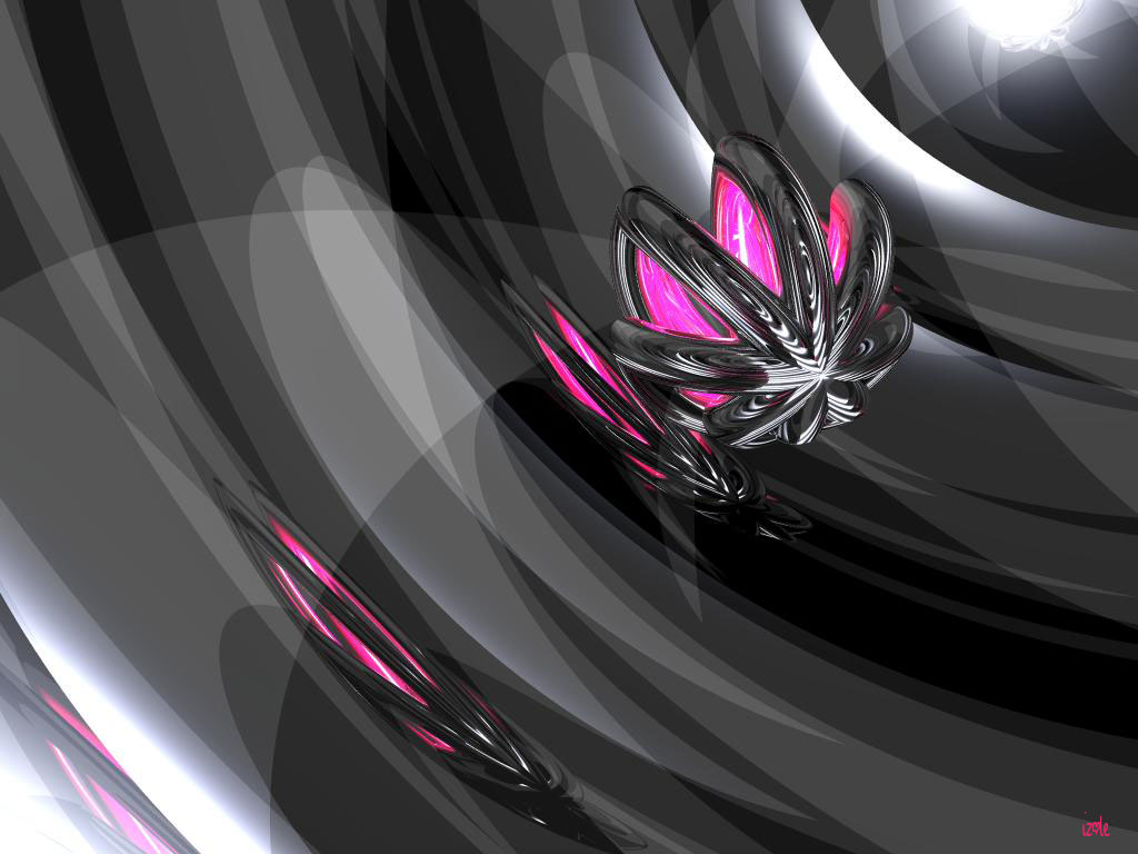 Wallpapers Digital Art 3D - Bryce gris-rose