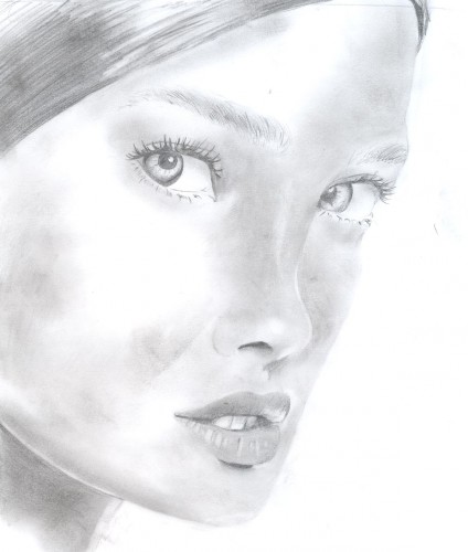 Wallpapers Art - Pencil Portraits portrait femme