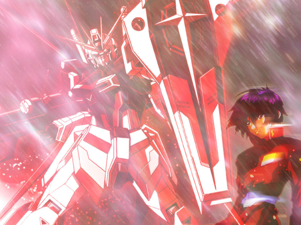 Wallpapers Cartoons Gundam Seed Shin & Impulse Gundam