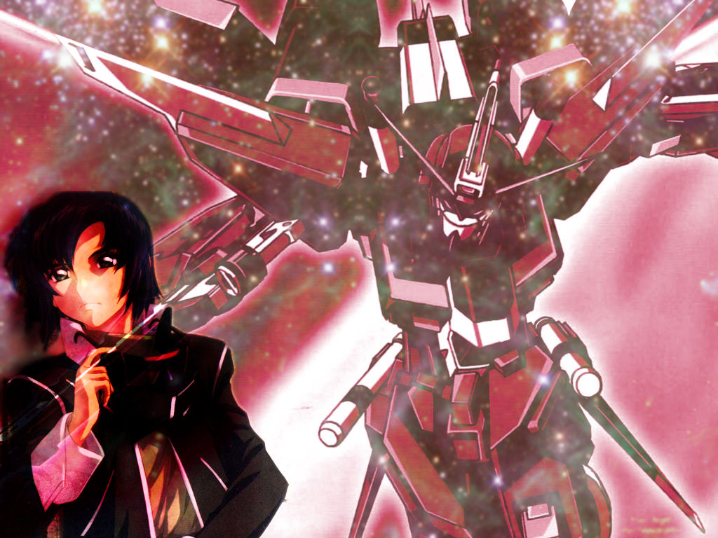 Fonds d'cran Dessins Anims Gundam Seed Asran & Justice Gundam