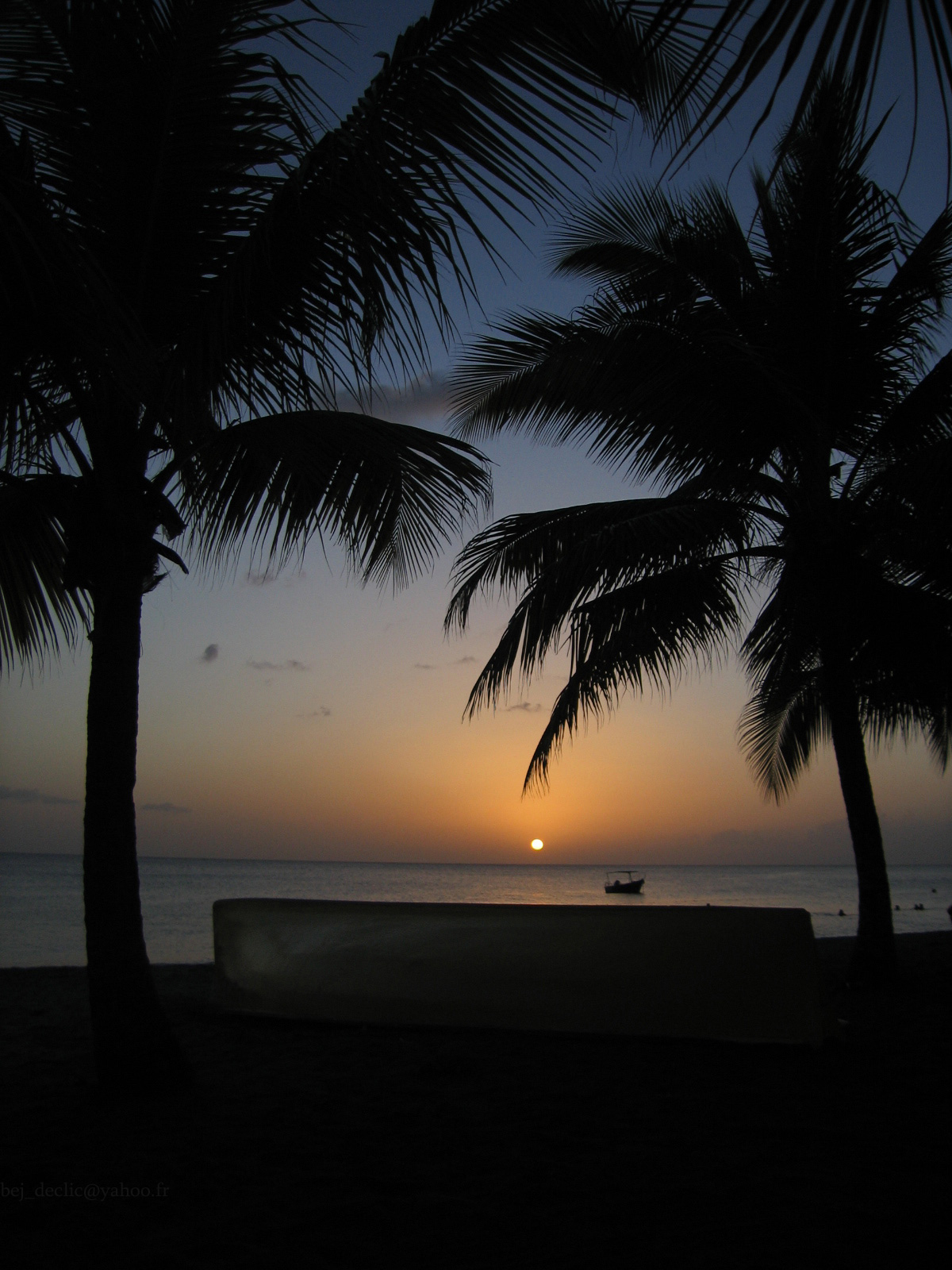 Fonds d'cran Nature Couchers et levers de Soleil Coucher Martiniquais