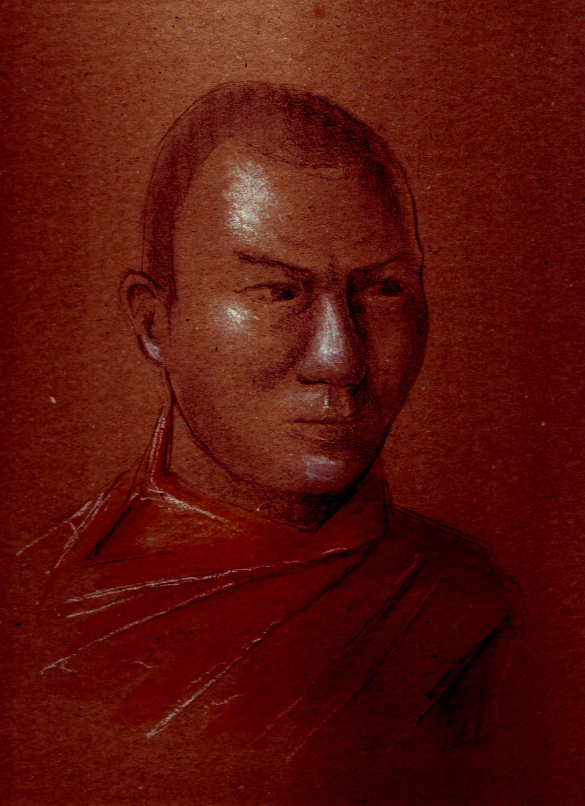 Wallpapers Art - Pencil Portraits Monk