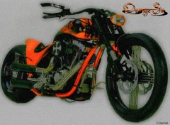 Fonds d'cran Motos Orange Sin