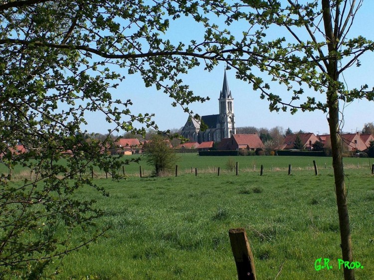 Wallpapers Constructions and architecture Religious Buildings Eglise de Bouvines (Nord de la france)