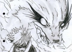 Wallpapers Art - Pencil Naruto et le demon renard