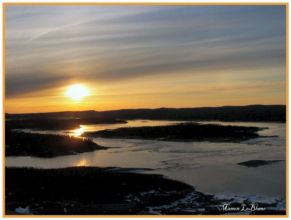 Wallpapers Nature Sunsets and sunrises Coucher de soleil sur le rservoir