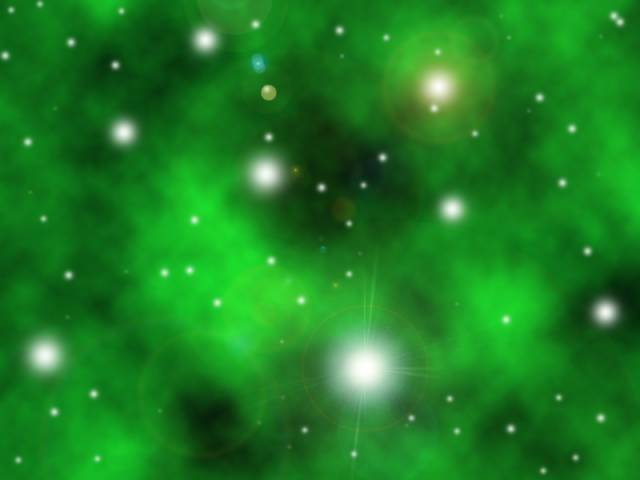 Wallpapers Digital Art 3D DESTINE GALAXIE VERTE SPATIALE