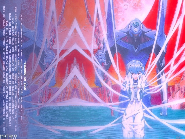 Fonds d'cran Dessins Anims Evangelion Rei : Sans un remords..