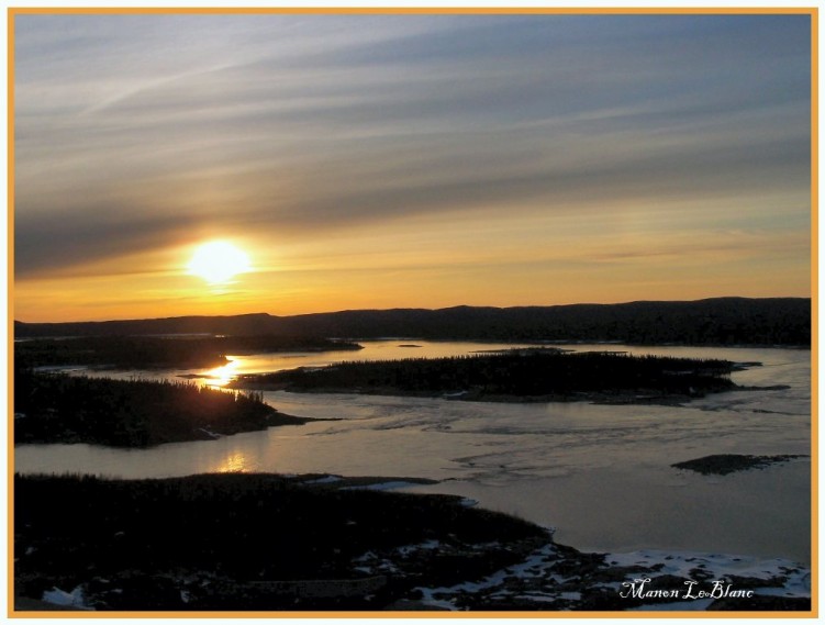 Wallpapers Nature Sunsets and sunrises Coucher de soleil sur le rservoir