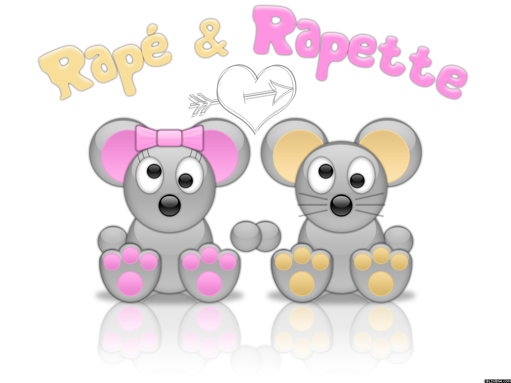 Wallpapers Digital Art Love - Friendship Rap & Rapette