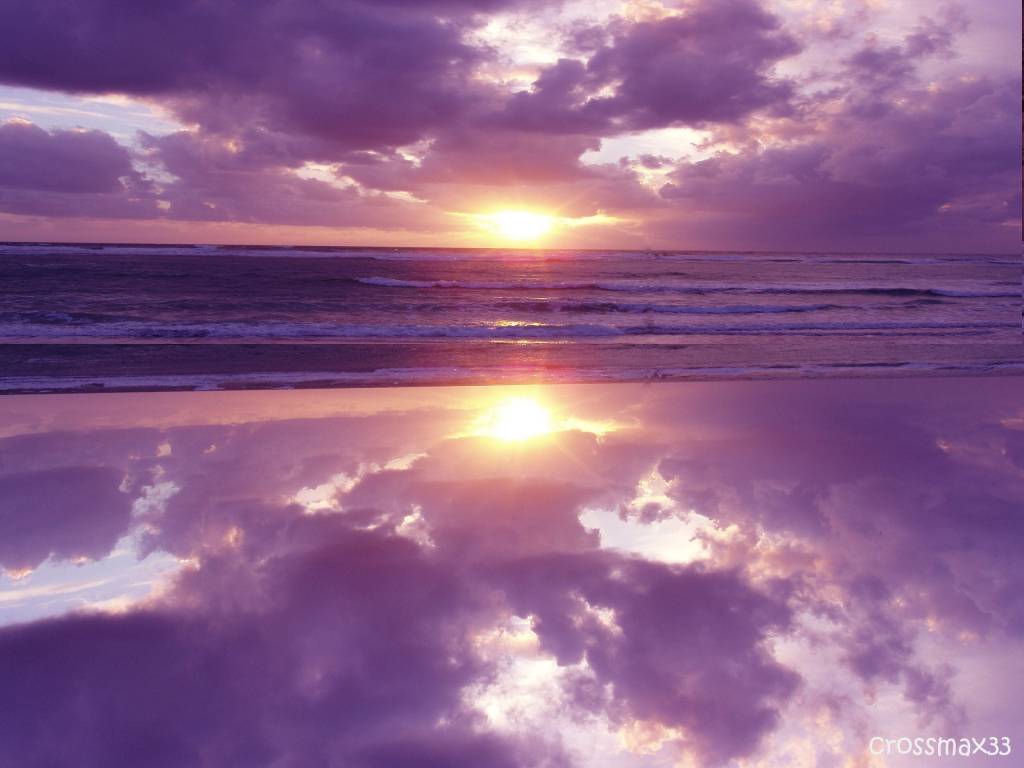 Wallpapers Nature Sunsets and sunrises miroir sur l ocean